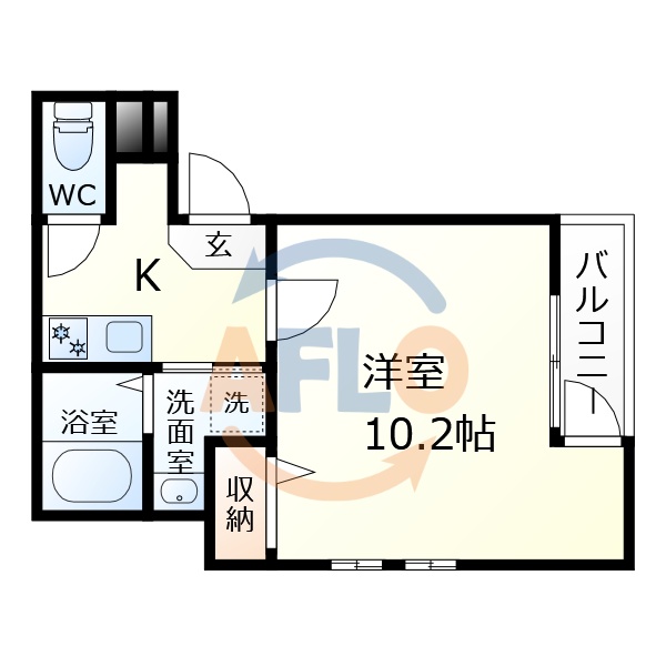 フジパレス粉浜II番館の間取り写真