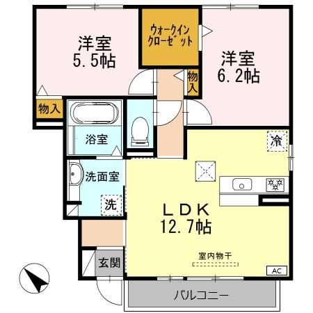 ポム ドゥ テールの間取り写真