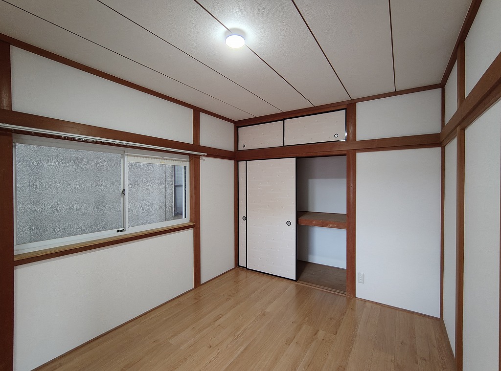 収納　和室を洋室に変更しました。