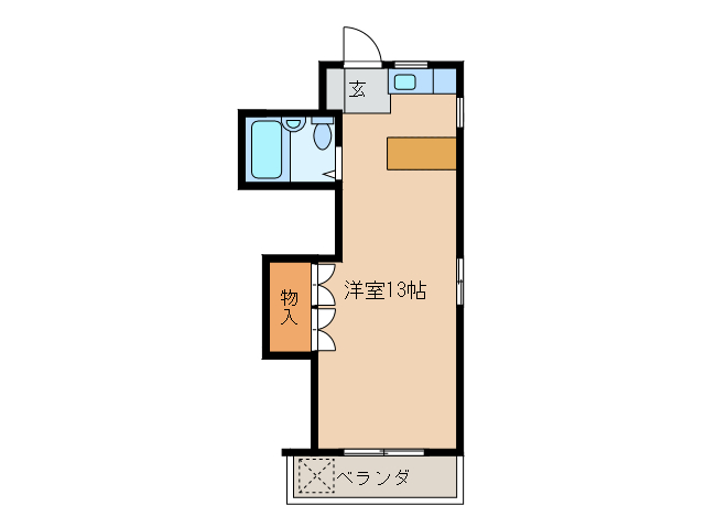 岐阜市菊水町のアパートの間取り