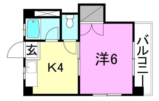 松山市南江戸のマンションの間取り