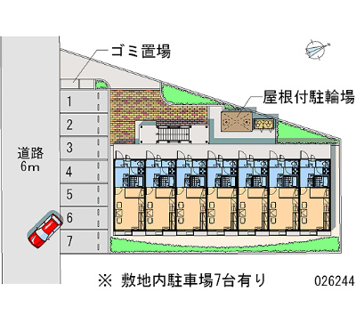 駐車場　敷地配置図