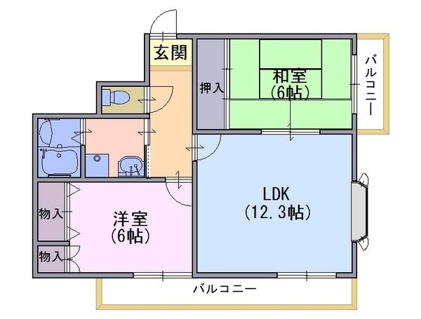 ソレーユYAMADAの間取り