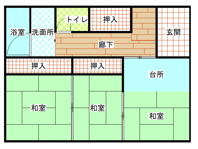 【金山町南台戸建の間取り】