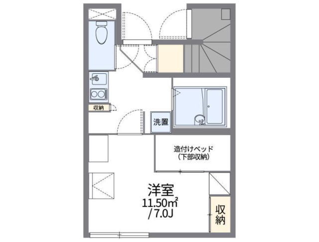 レオパレスボヌールＳの間取り