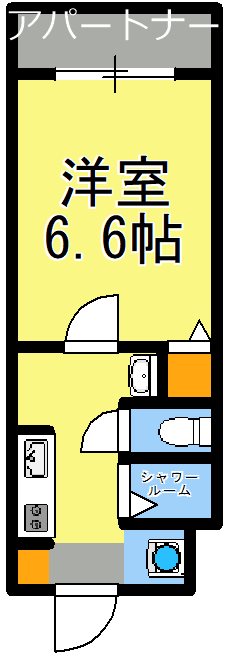 鹿児島市下荒田のマンションの間取り