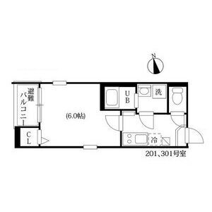 名古屋市千種区大久手町のアパートの間取り