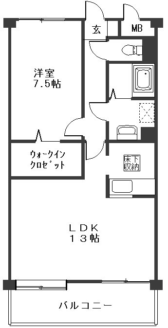 上杉五番館の間取り