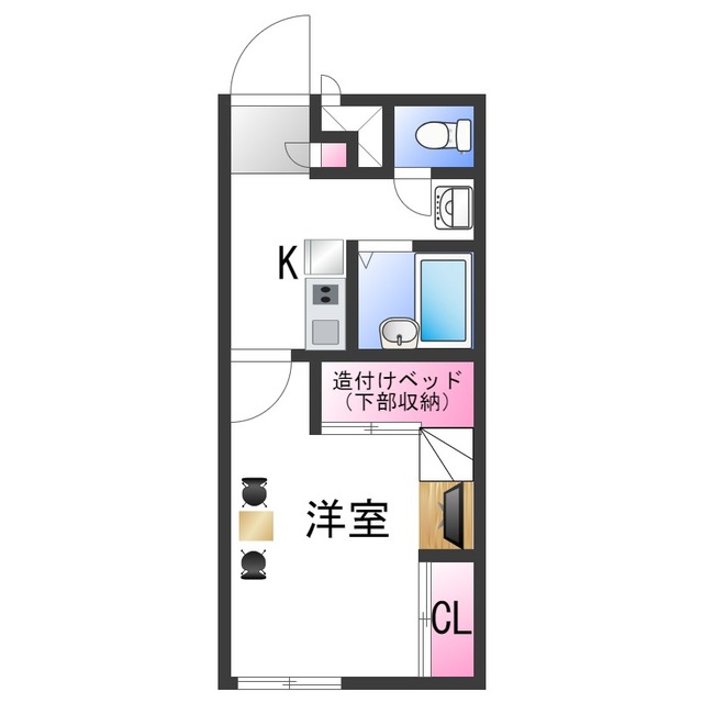 レオパレス樽井北の間取り