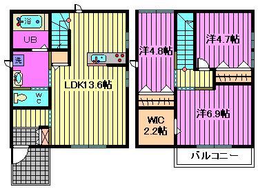 埼玉県さいたま市大宮区櫛引町１（一戸建）の賃貸物件の間取り