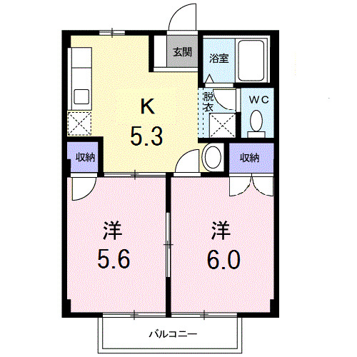 ニューシティカームＨＩＲＡＯＫの間取り