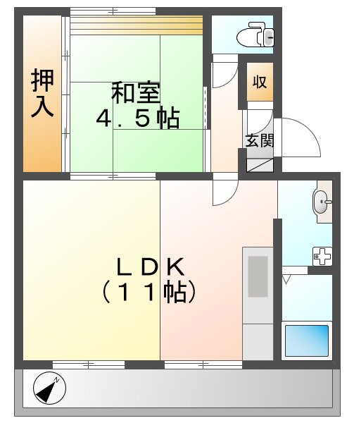 後藤マンションの間取り