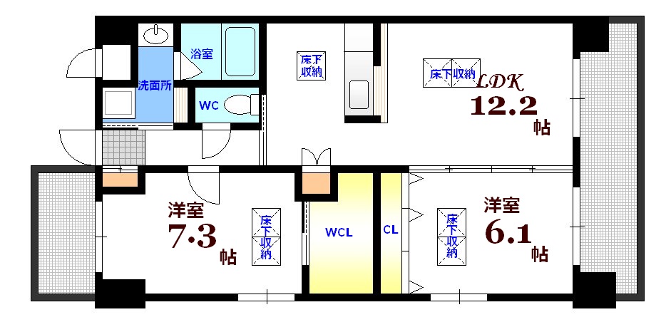 桜レジデンス横川の間取り