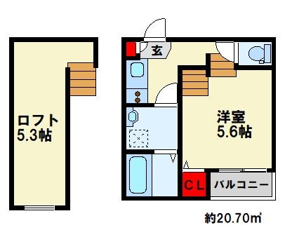 M8番館の間取り