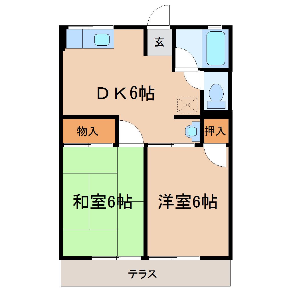 シティハイム　グリーンハイムの間取り