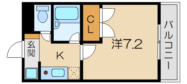 コテージK2の間取り