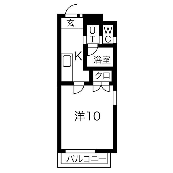 南大通りパークハイツの間取り