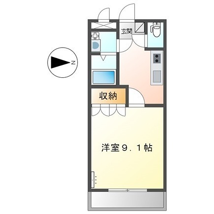 【姫路市御国野町御着のマンションの間取り】