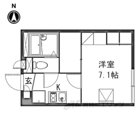 レオパレス大園２の間取り