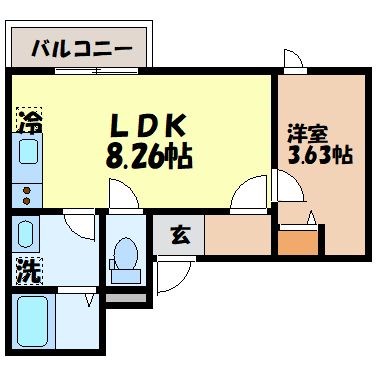 （仮）本尾町デザイナーズハウスの間取り