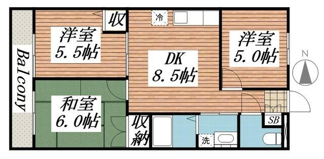 平和マンションの間取り