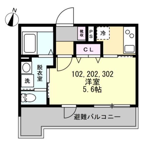 【ベイルーム横浜鴨居の間取り】