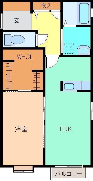 リヴァージュ（ＳｈａＭａｉｓｏｎ）Ｂの間取り