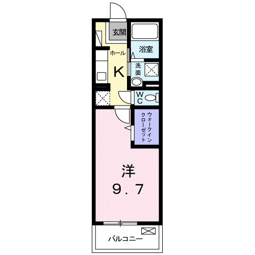 和歌山市北中島のマンションの間取り