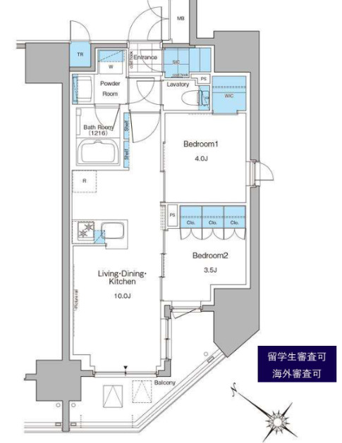 【品川区西大井のマンションの間取り】