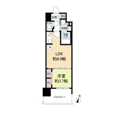 LaSante観音本町（旧：S-RESIDENCE観音本町）の間取り