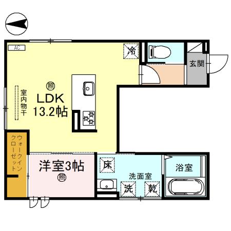 神前ウエストワンズの間取り