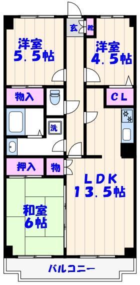 アルブル・オリオン船橋の間取り