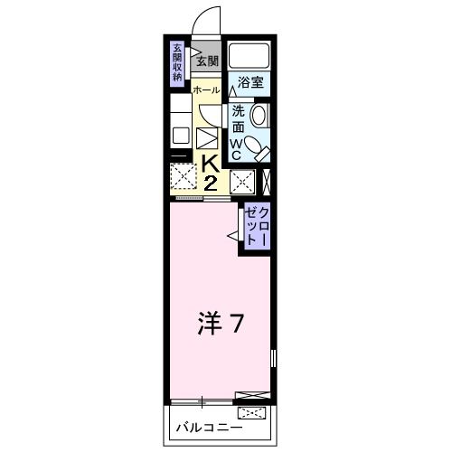 【阪南市尾崎町のアパートの間取り】