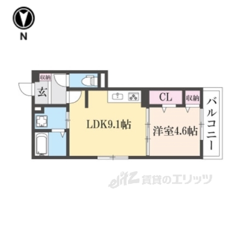 Ｄ－ＲＯＯＭ富野乾垣内の間取り