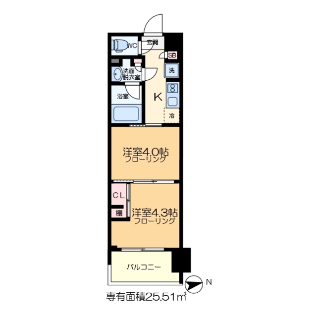 ガーラ・アヴェニュー東大島の間取り