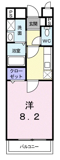 ルーナ・ジェーヌ堀川の間取り