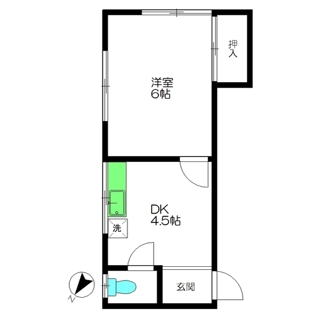 ハイツ高根の間取り