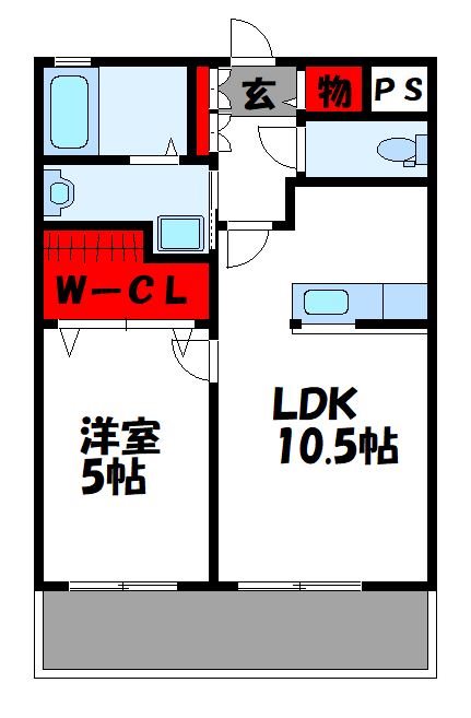 古賀市天神のマンションの間取り