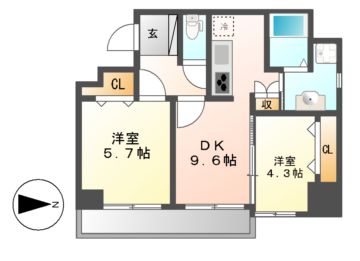 プライムコートの間取り