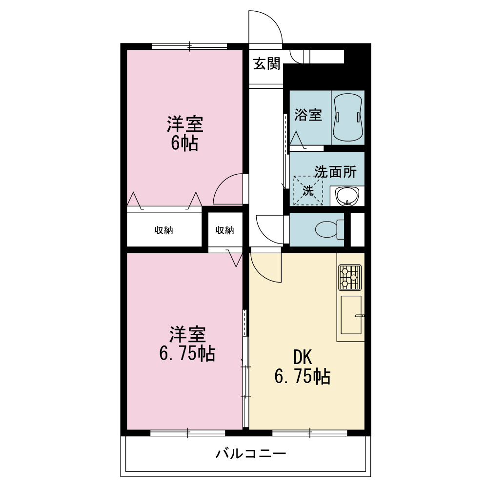 サンシャローズの間取り