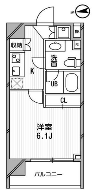 港区東麻布のマンションの間取り