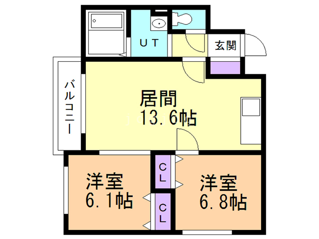 クレストパレス菊水の間取り