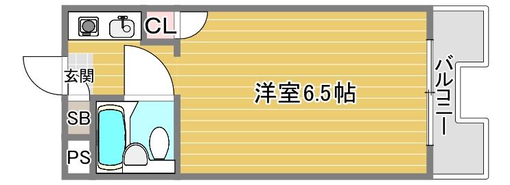 堺市堺区陵西通のマンションの間取り