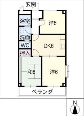 グリーンハイツ杉山の間取り