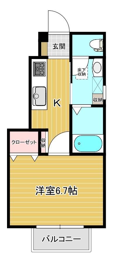 フォレスタＢの間取り