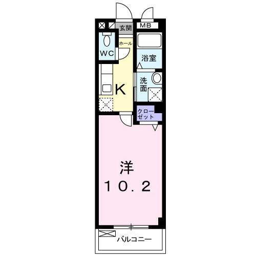 ノイ　ブルーメ桂川の間取り