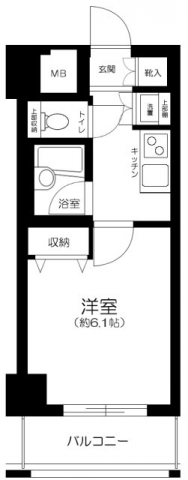 コンシェリア門前仲町の間取り