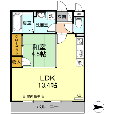 D-room高砂の間取り