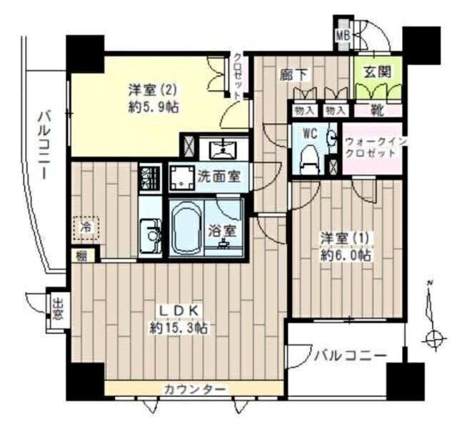 代官山デュープレックスの間取り