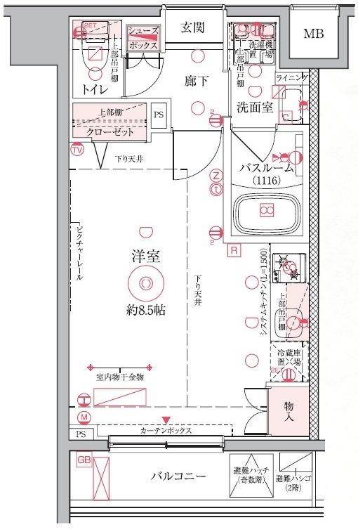 クレヴィスタ押上の間取り